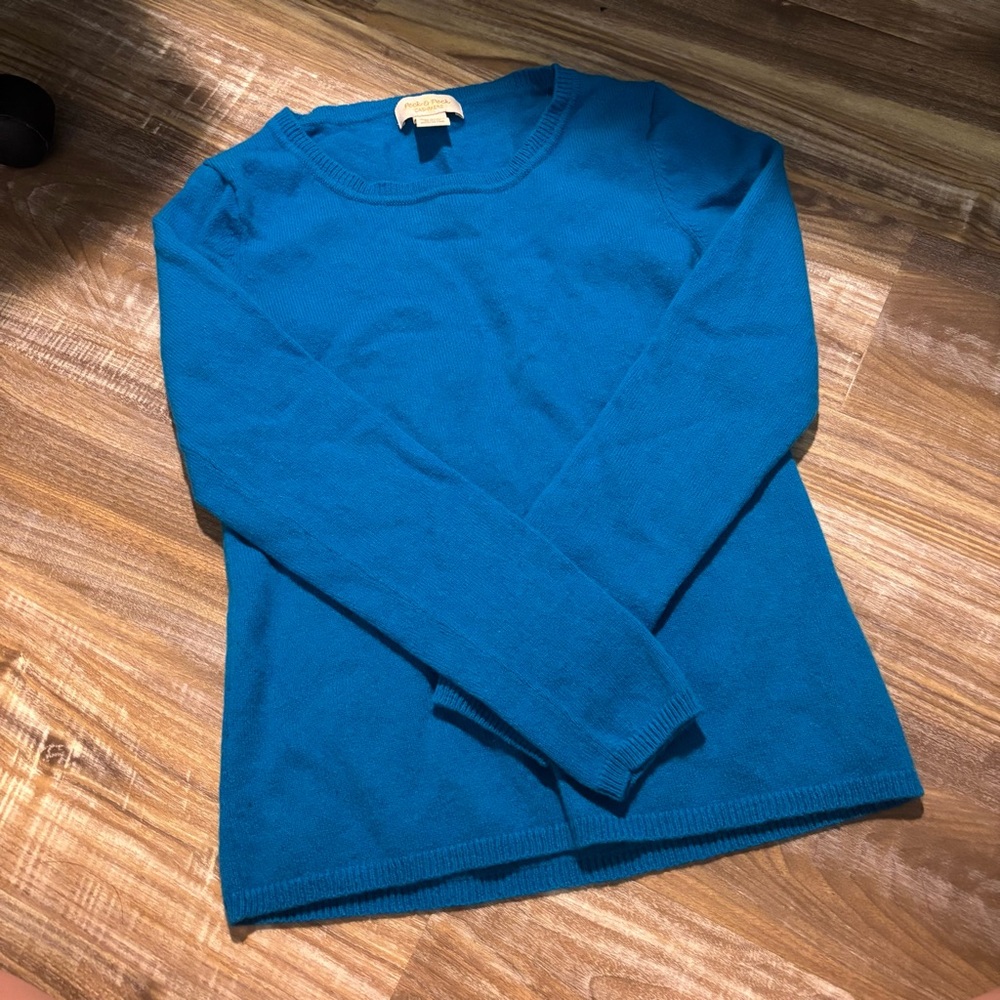 Cornflower Blue 100% Cashmere Sweater